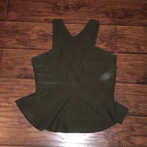 Charlotte Russe peplum tank top